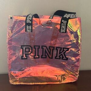 PINK Victoria's Secret Pink Iridescent Tote Bag